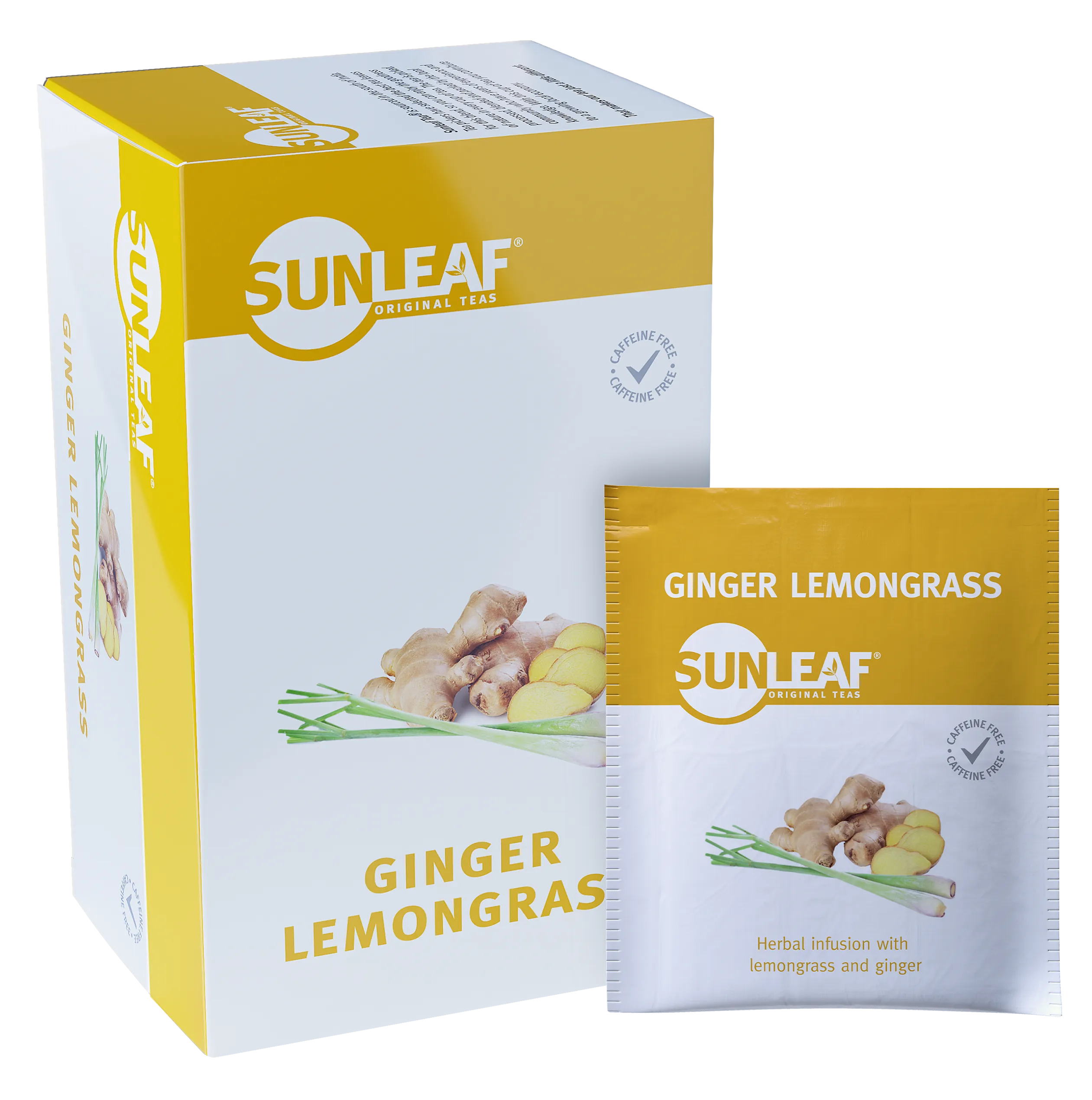 Sunleaf Ginger Lemongrass with Ingredients