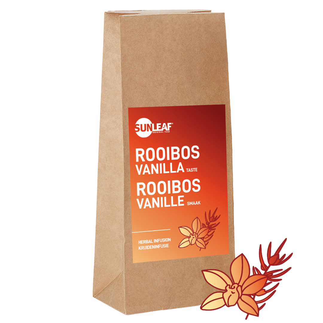 Sunleaf losse thee Rooibos Vanillesmaak Sunleaf loose tea rooibos vanilla